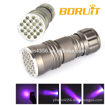 Boruit Handheld UV Torch 21LED UV Lamp for Detecting